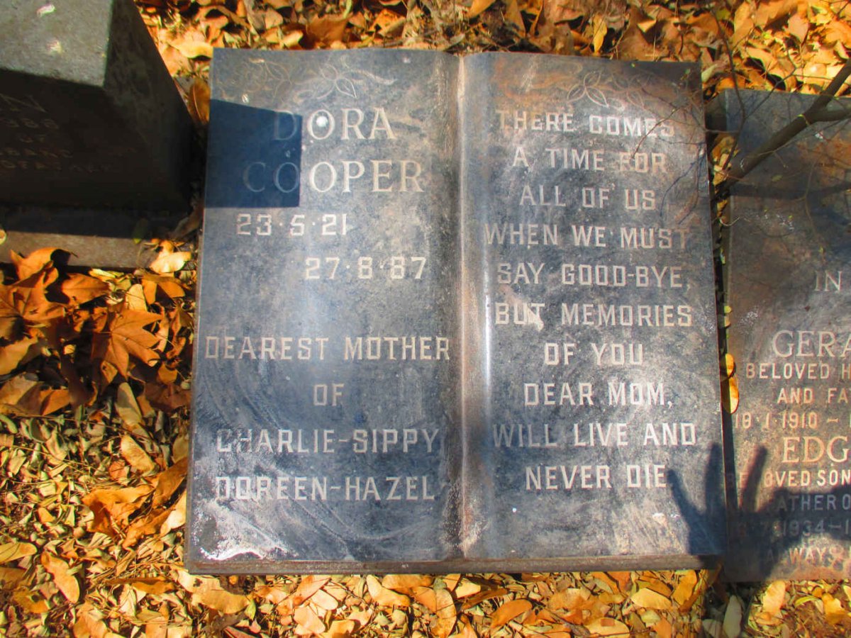 COOPER Dora 1921-1987