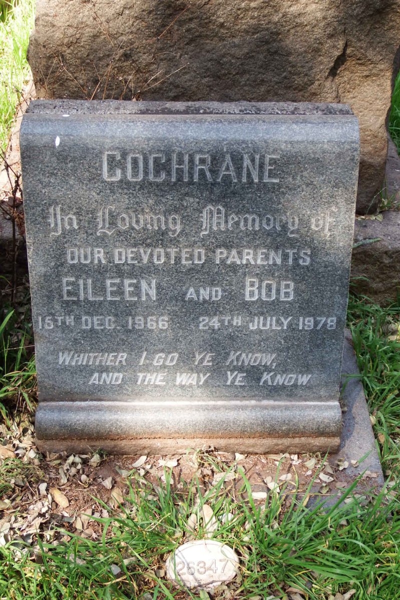 COCHRANE Bob -1978 &amp; Eileen -1966
