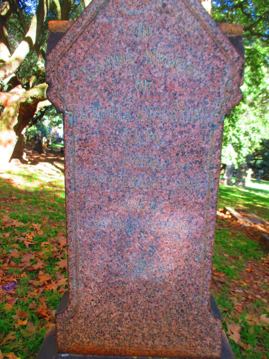 CATO Amelia Augustina 1867-1898
