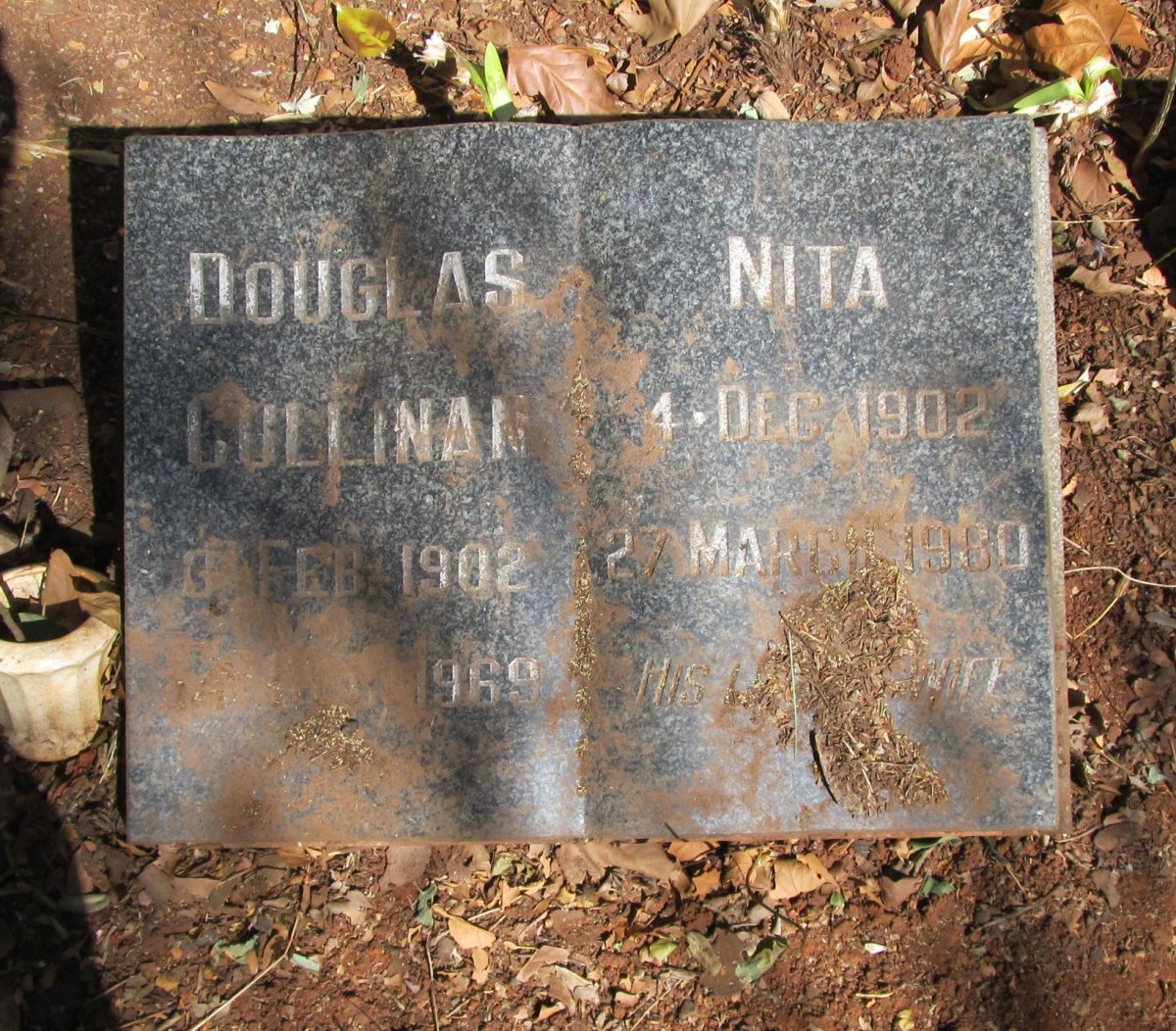CULLINAN Douglas 1902-1969 &amp; Nita 1902-1980