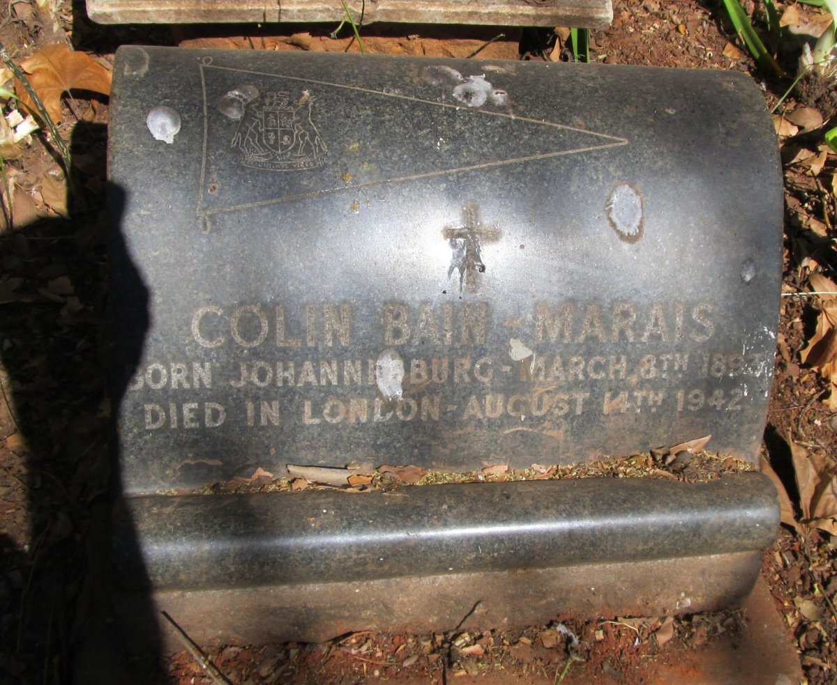 MARAIS Colin, BAIN 1893-1942