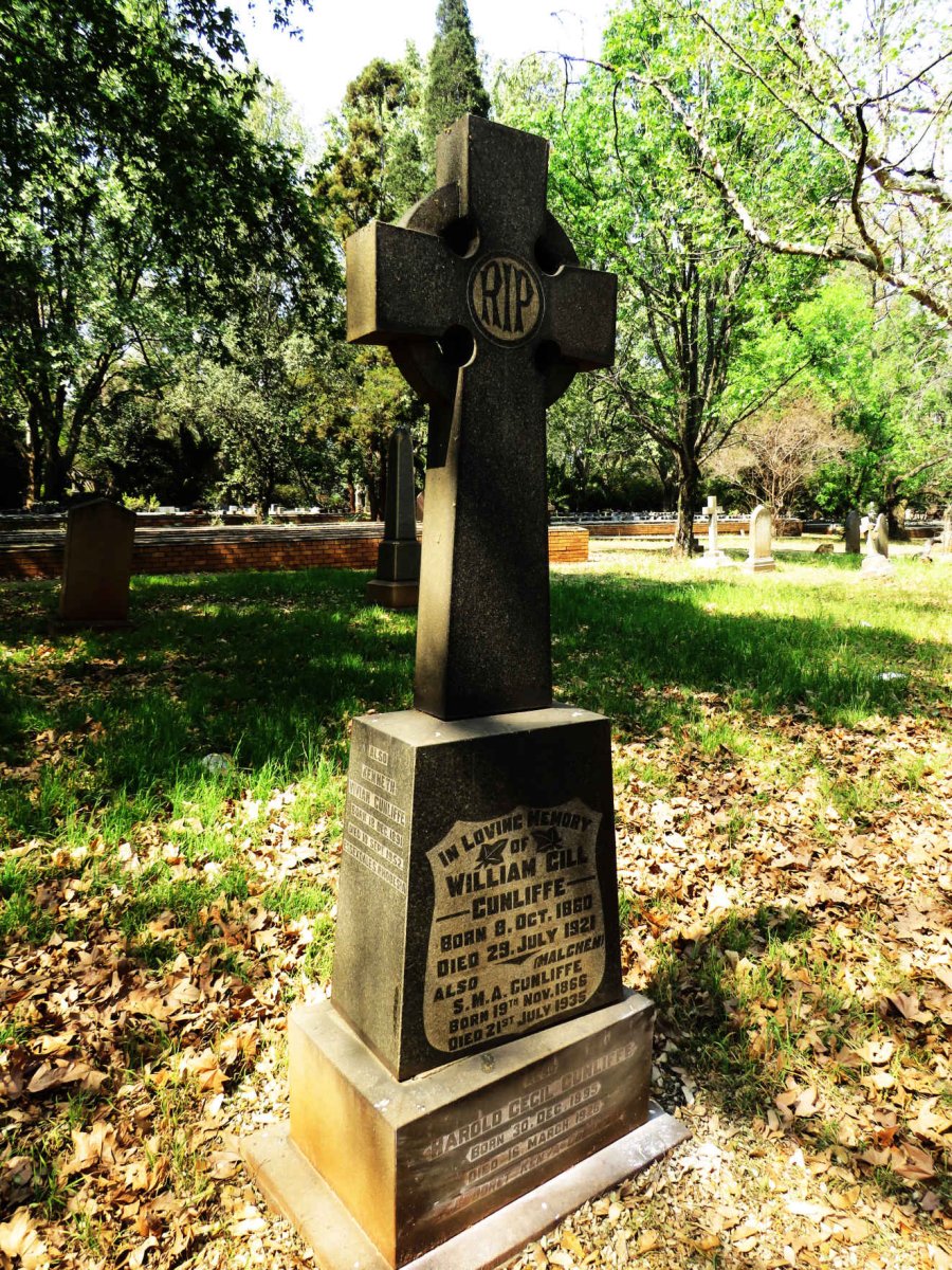 CUNLIFFE William Gill 1860-1921 &amp; S.M.A. 1866-1935