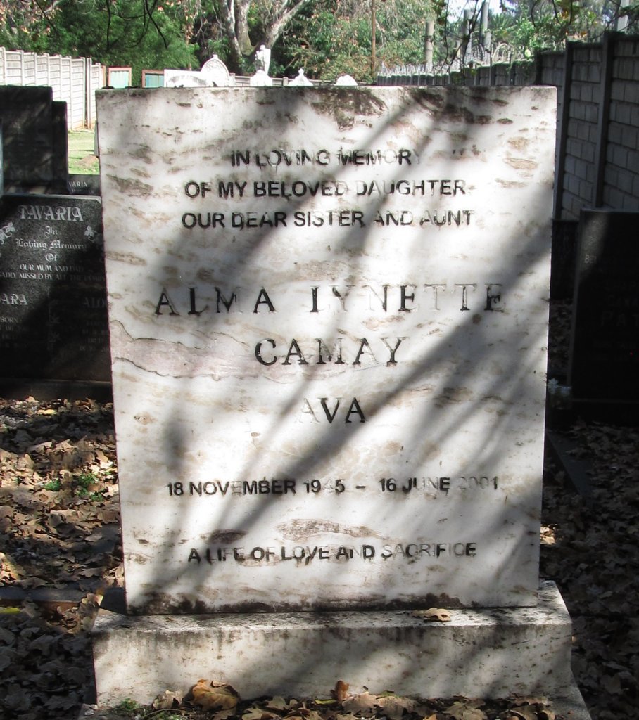 CAMAY Alma Lynette 1945-2001