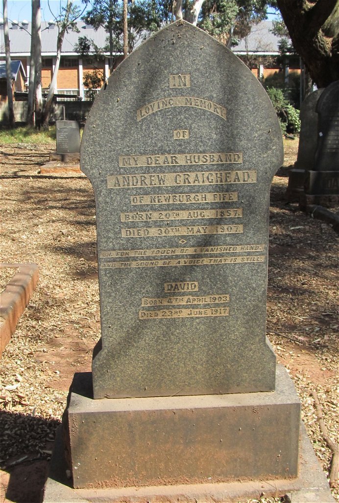 CRAIGHEAD Andrew 1857-1907 :: CRAIGHEAD David 1903-1917