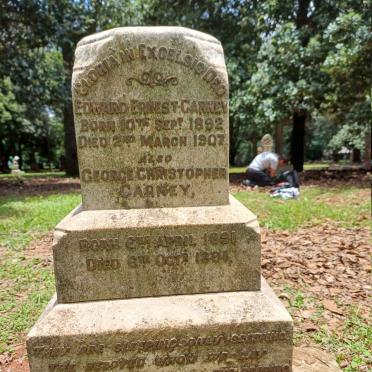 CARNEY George Christopher 1891-1891 :: CARNEY Edward Ernest 1892-1907