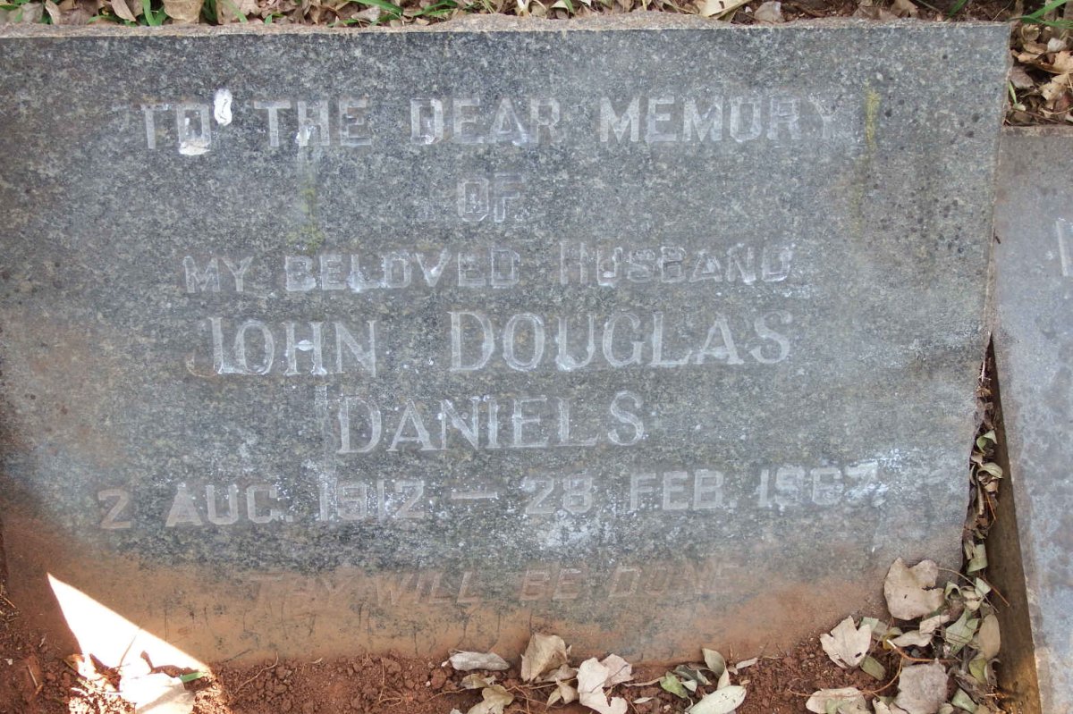 DANIELS John Douglas 1912-1967