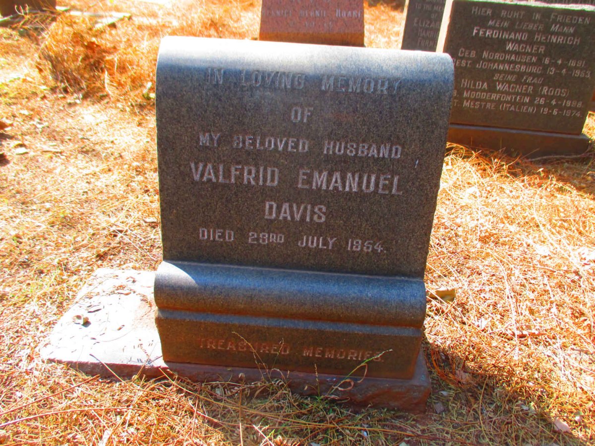 DAVIS Valfrid Emanuel  -1954