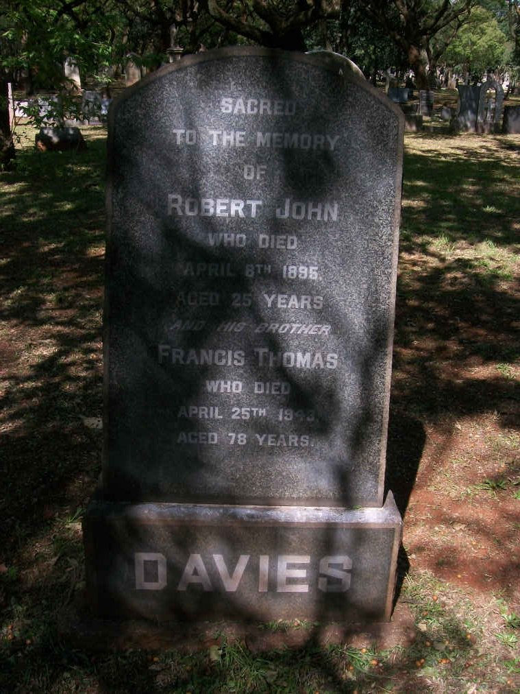 DAVIES Robert John -1895 :: DAVIES Francis Thomas -1943
