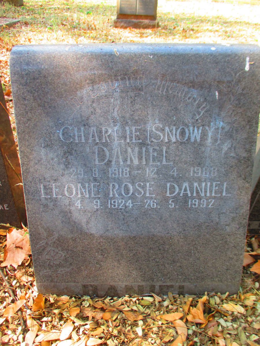 DANIEL Charlie 1918-1988 & Leone Rose 1924-1992