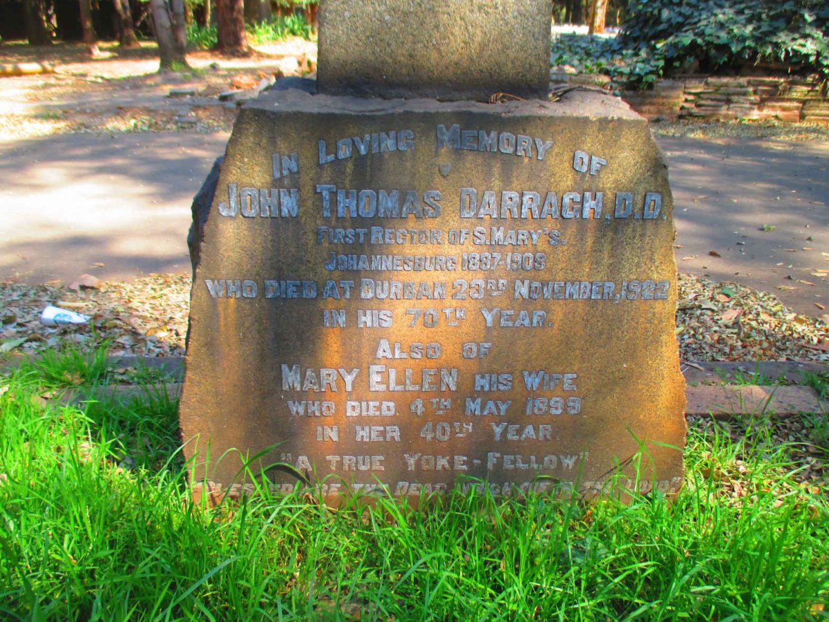 DARRAGH John Thomas  -1922 &amp; Mary Ellen  -1899