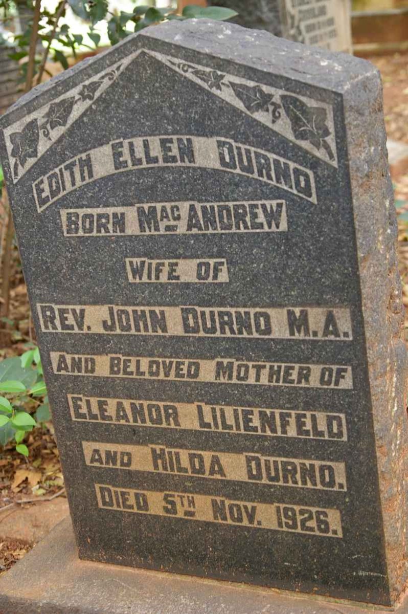 DURNO Edith Ellen nee MacANDREW -1926