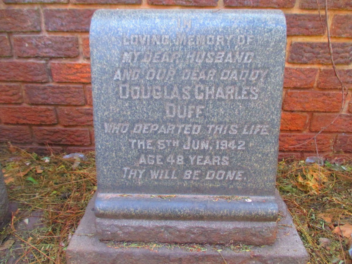 DUFF Douglas Charles  -1942