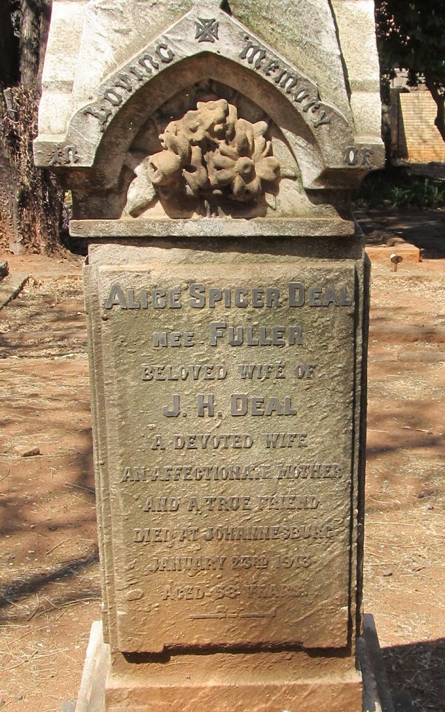 DEAL Alice Spice nee FULLER -1913