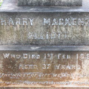 ELLIOTT Harry Mackenzie -1899
