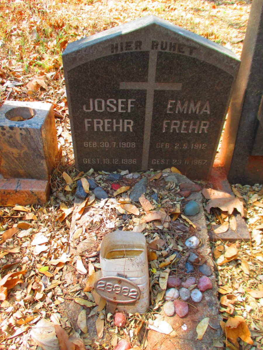 FREHR Josef 1908-1986 & Emma 1912-1987