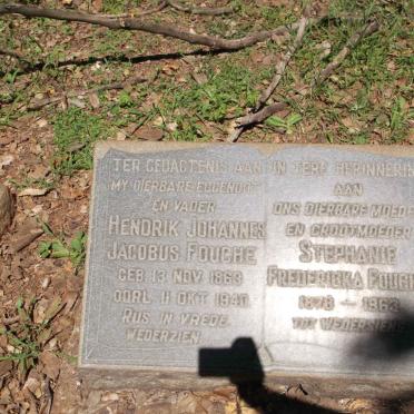 FOUCHE Hendrik Johannes Jacobus 1863-1940 & Stephanie Fredericka  1878-1963 