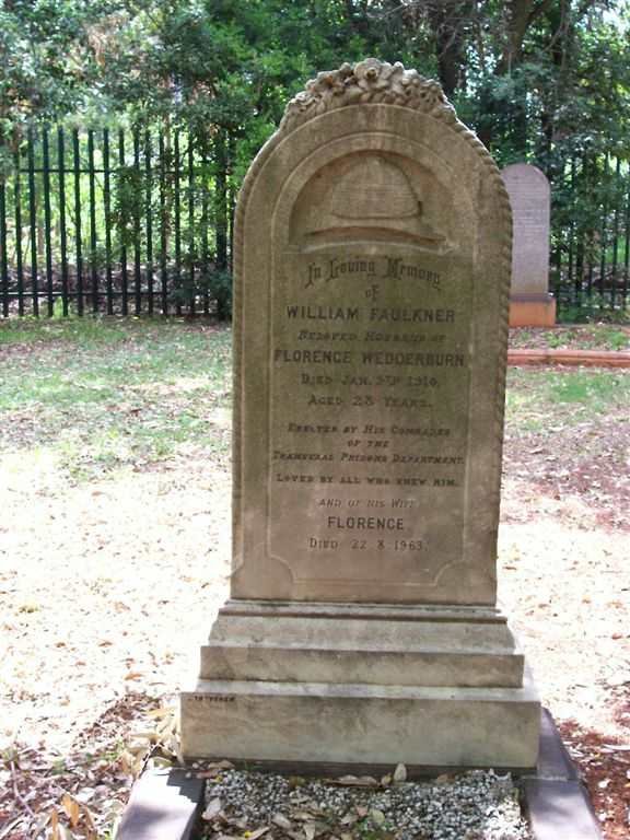 FAULKNER William -1910 &amp; Florence WEDDERBURN -1963