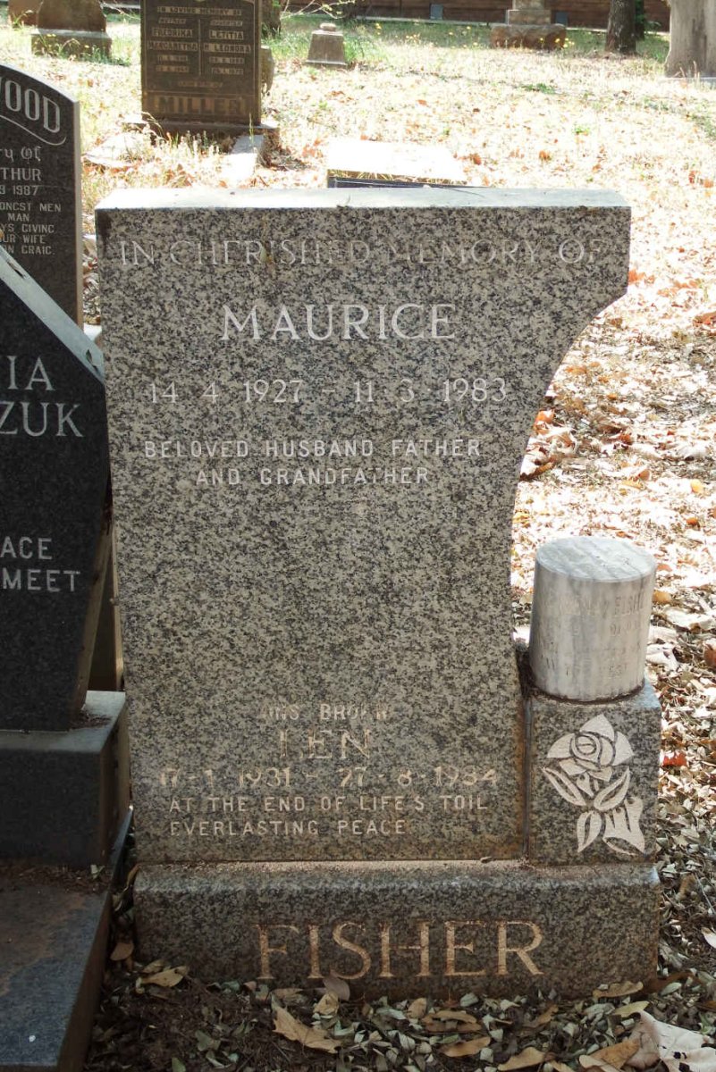 FISHER Maurice 1927-1983 & M.E. 1928-2002 :: FISHER Ben 1931-1984_1