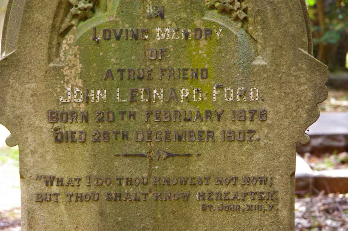 FORD John Leonard 1876-1907
