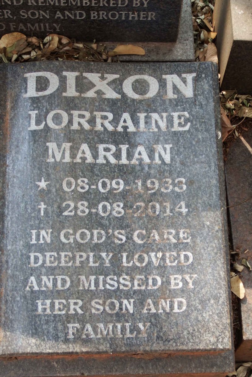 FRIEDERICKSEN Gordon Gerald 1932-1983 :: FRIEDERICKSEN Paul Gerald 1957-1994 :: DIXON Ivan Wilfred 1933-2013 & Lorraine Marian 1933-2014_3