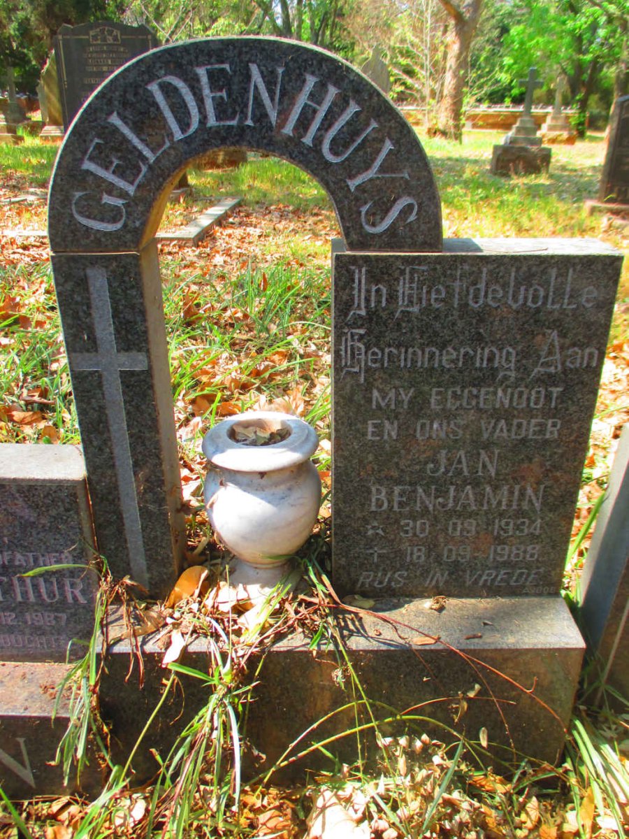 GELDENHUYS Jan Benjamin 1934-1988