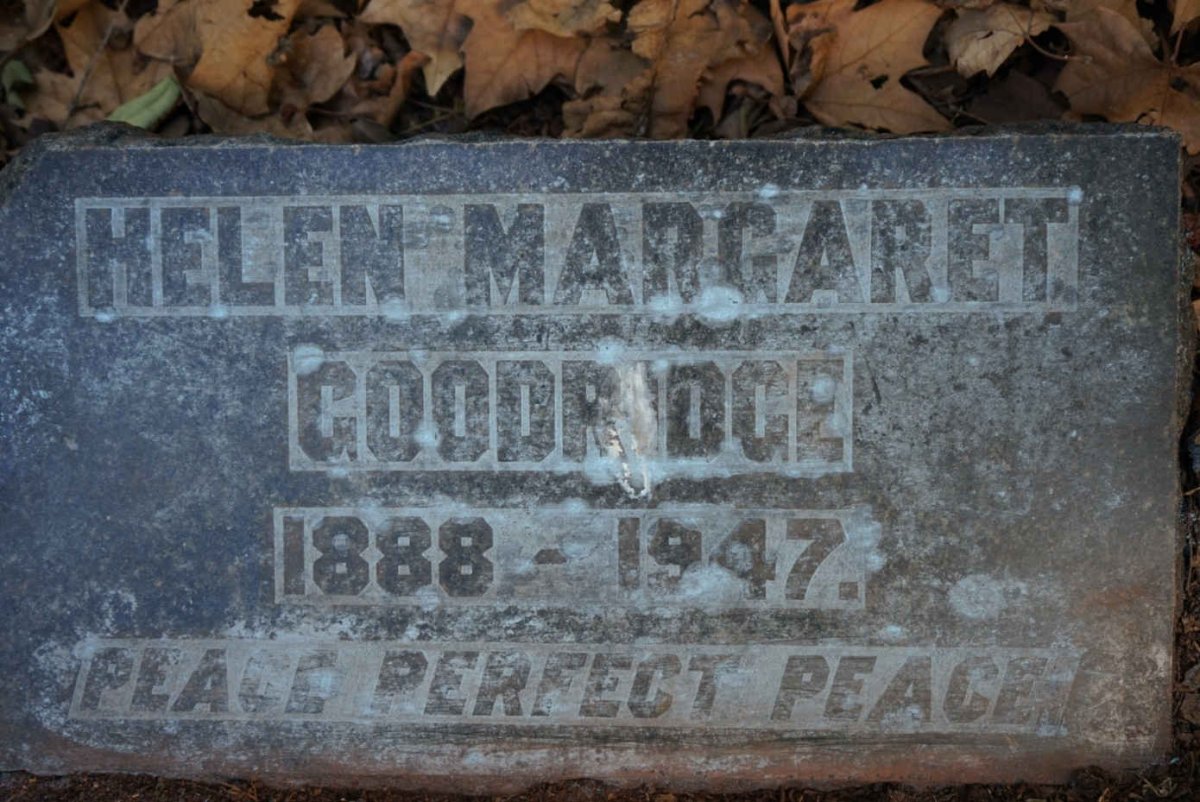 GOODRIDGE Helen Margaret 1888-1947