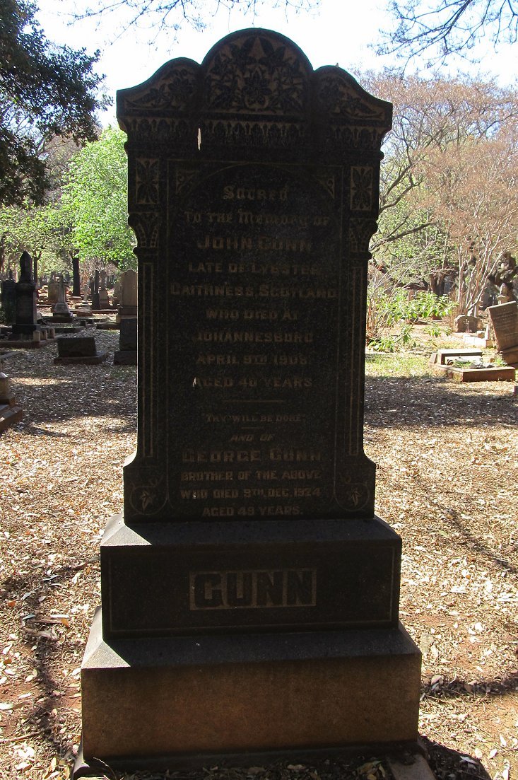 GUNN John -1908 :: GUNN George -1924