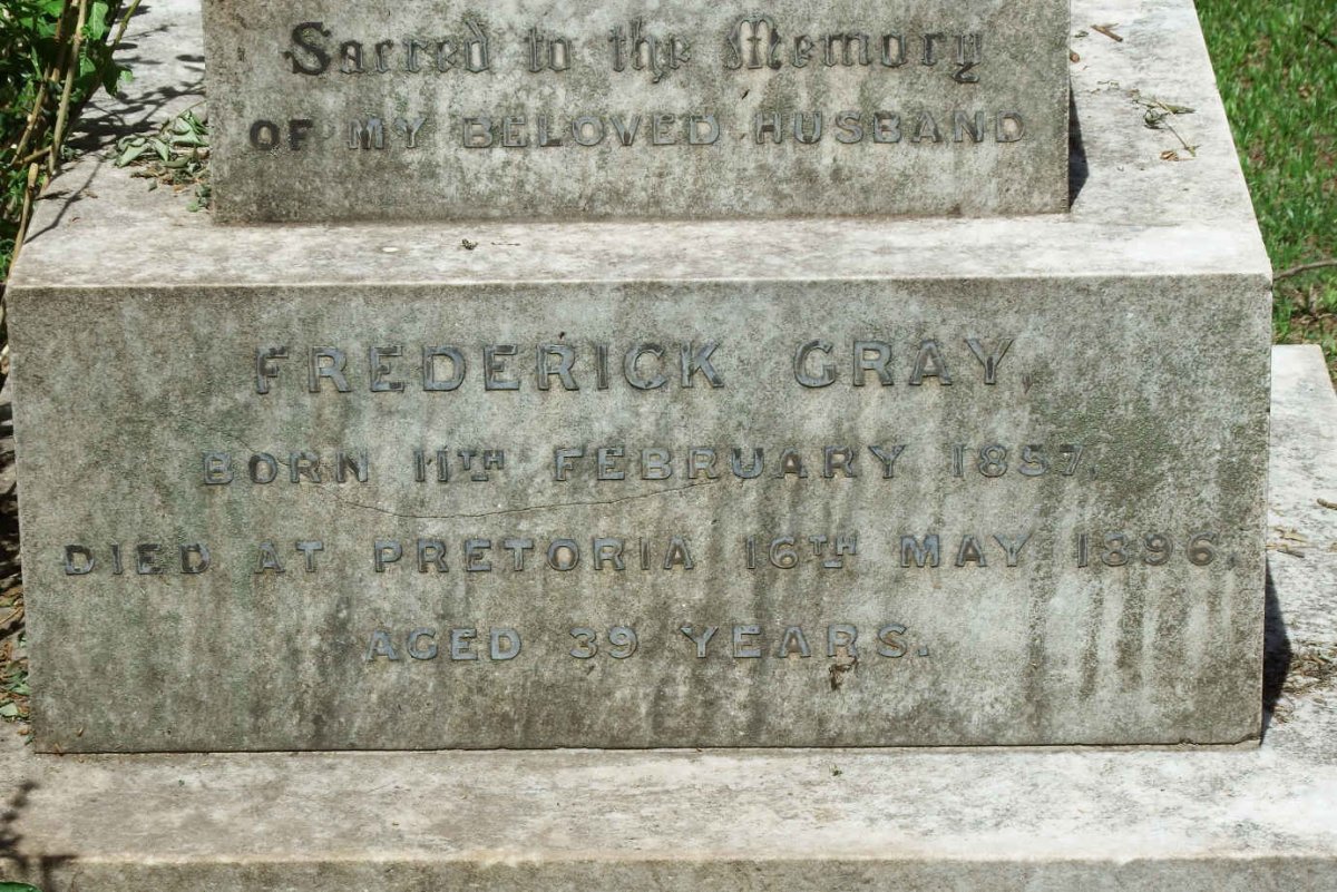 GRAY Frederick 1857-1896