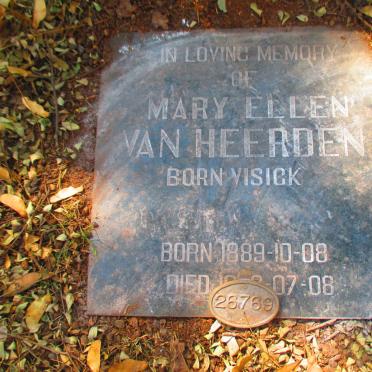HEERDEN Mary Ellen, van nee VISICK 1889-?