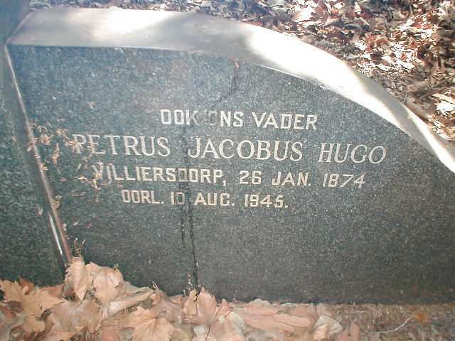 HUGO Petrus Jacobus 1874-1945
