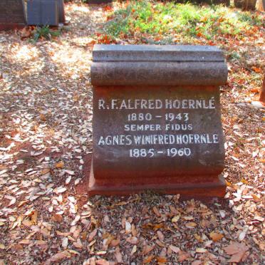 HOERNLE R.F. Alfred 1880-1943 & Agnes Winifred 1885-1960
