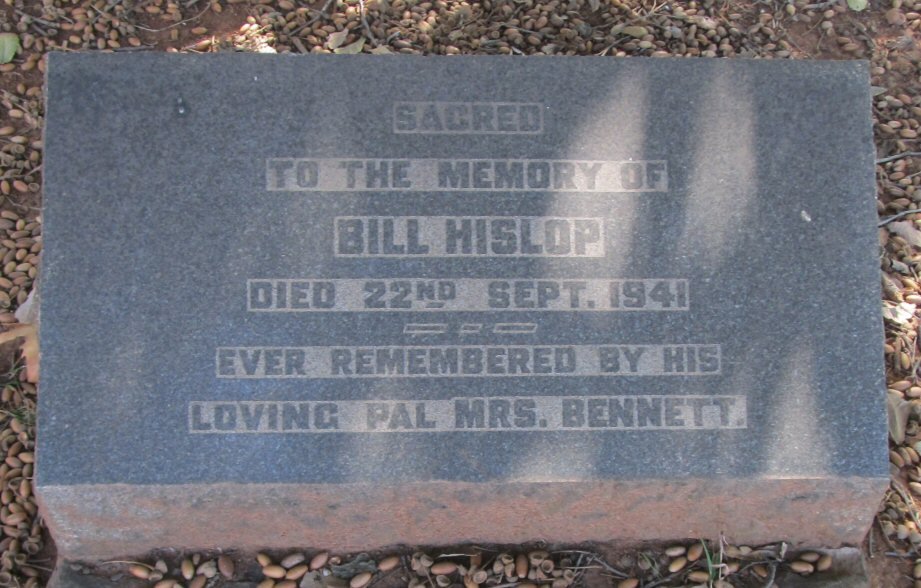 HISLOP Bill -1941