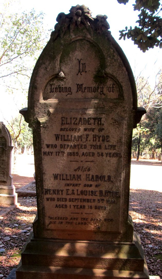 HYDE Elizabeth -1889 :: HYDE William Harold -1891