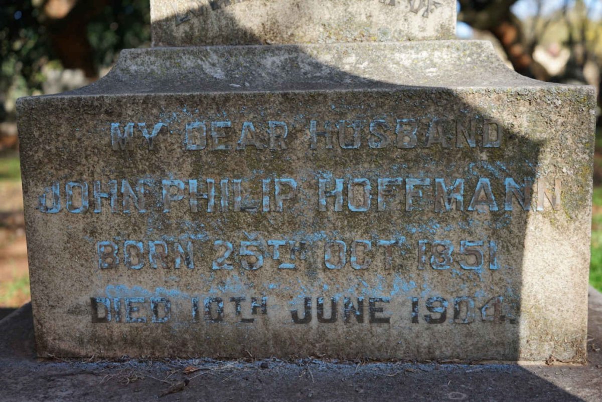 HOFFMANN John Philip 1851-1904 &amp; Florence Isabella PITT -1933