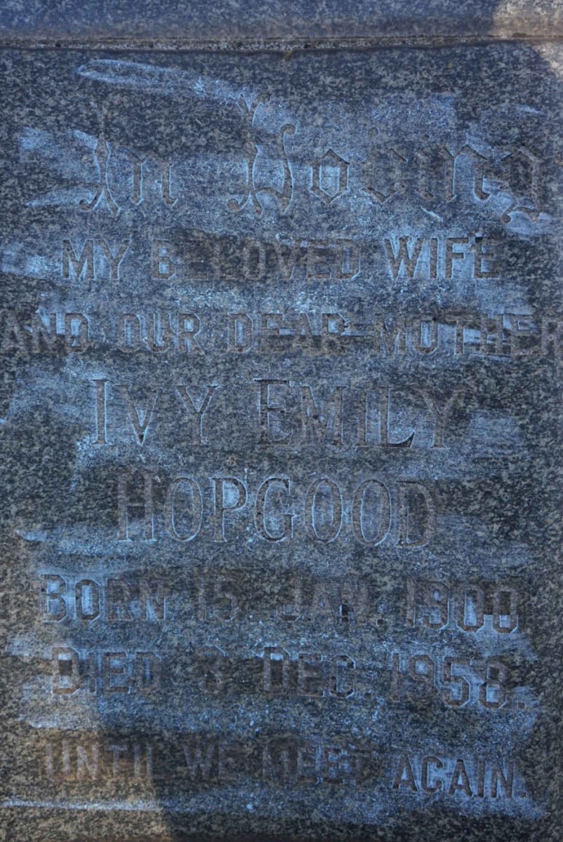 HOPGOOD Ivy Emily 1900-1958