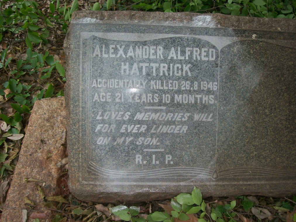 HATTRICK Alexander Alfred -1946