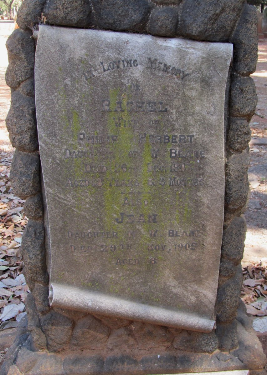 HERBERT Rachel nee BLANE -1903 :: BLANE Jean -1905