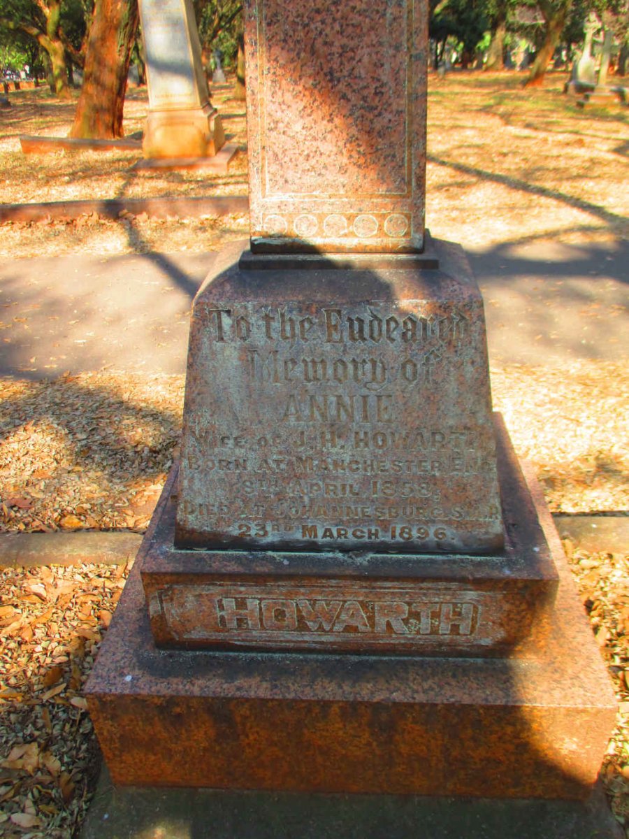 HOWARTH Annie 1858-1896