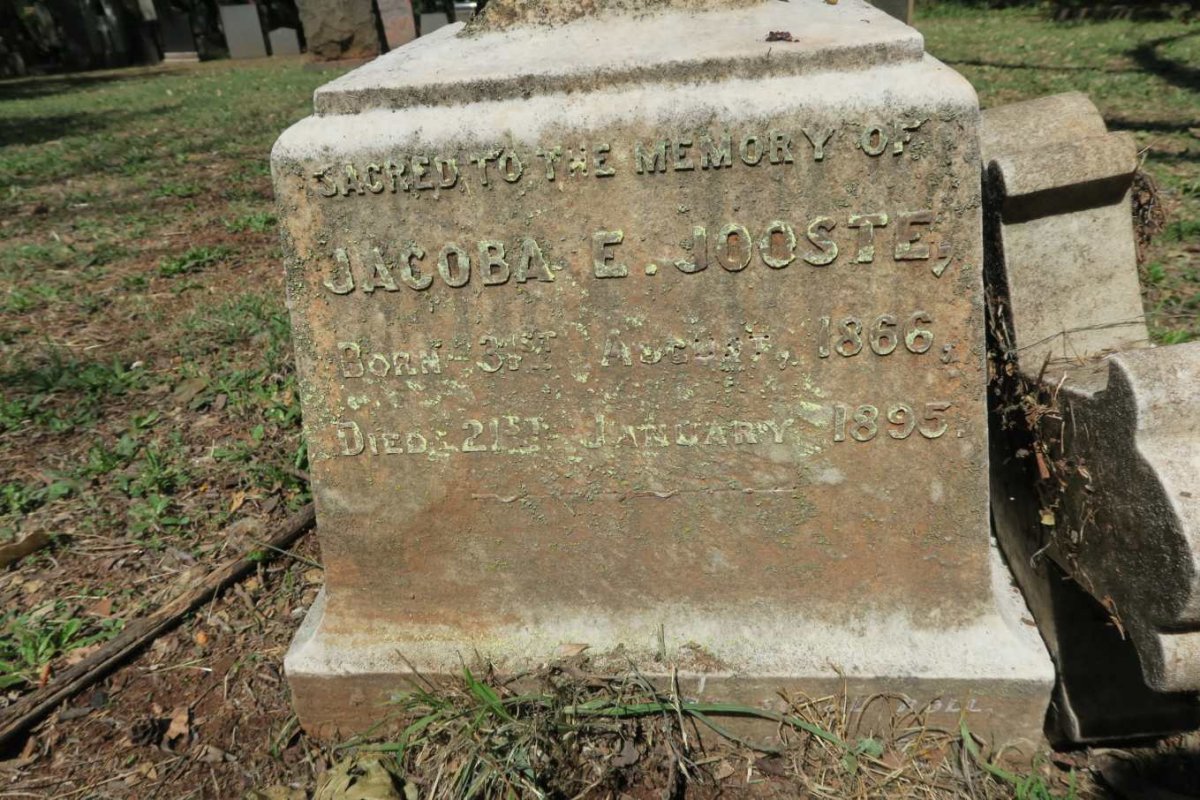 JOOSTE Jacoba E. 1866-1895