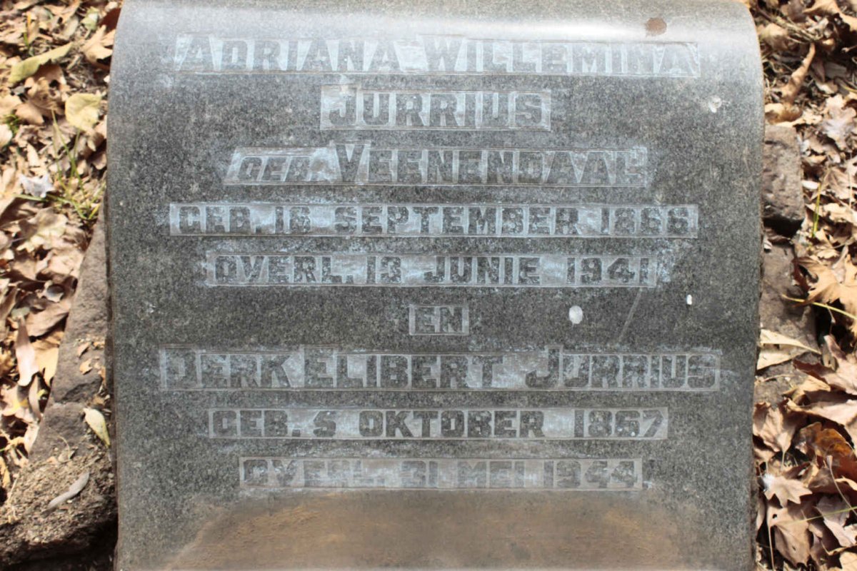 JURRIUS Derk Elibert 1867-1944 & Adriana Willemina VEENENDAAL 1866-1941