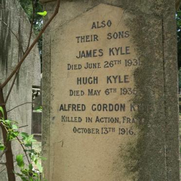 KYLE James -1928 & Agnes -1903 :: KYLE James -1931  :: KYLE Hugh -1935 :: KYLE Alfred Gordon -1916_3