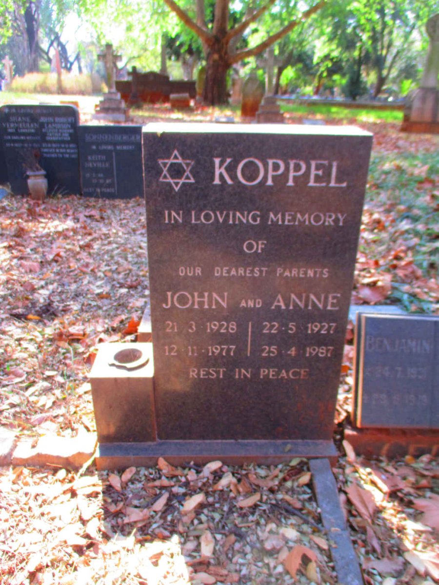 KOPPEL John 1928-1977 & Anne 1927-1987