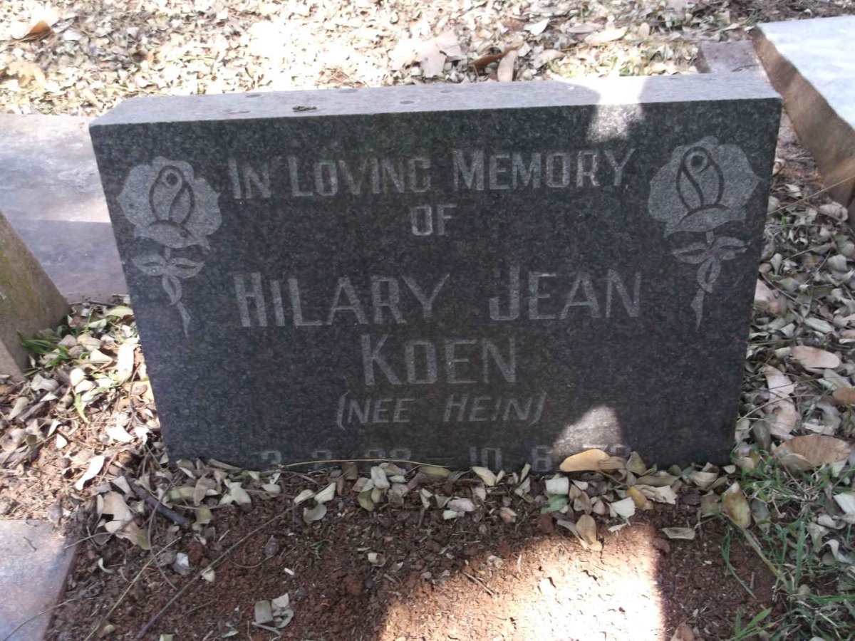 KOEN Hilary Jean nee HEIN 