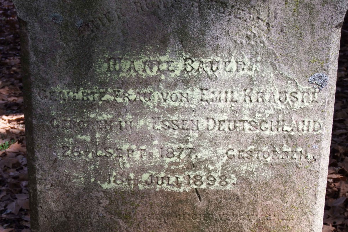 KRAUSPE Marie nee BAUER 1877-1898