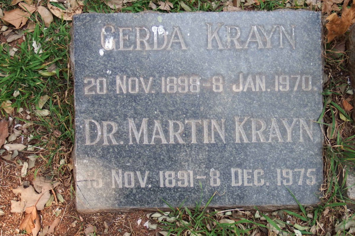 KRAYN Martin 1891-1975 &amp; Gerda 1898-1970