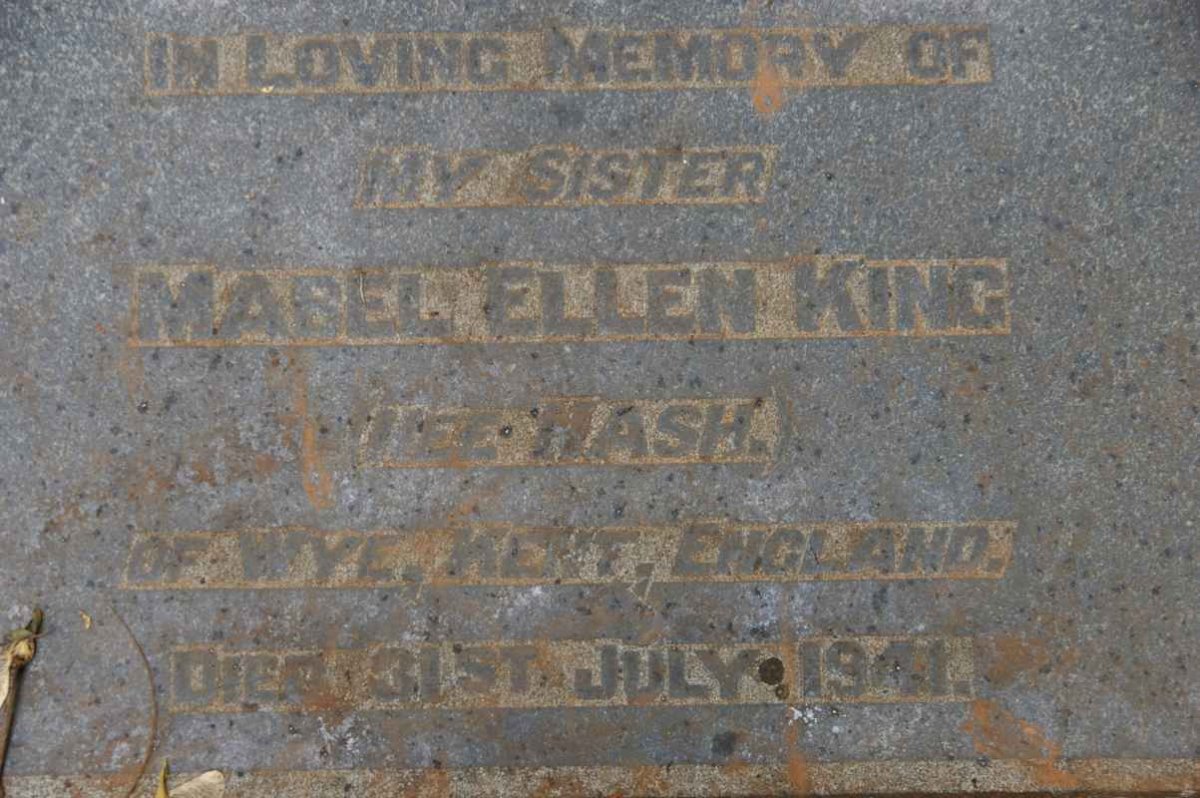 KING Mabel Ellen nee NASH -1941