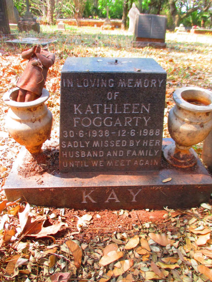 KAY Kathleen Foggarty 1938-1988