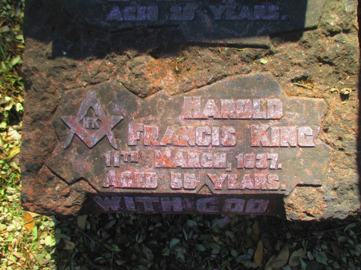 KING Harold Francis  -1937