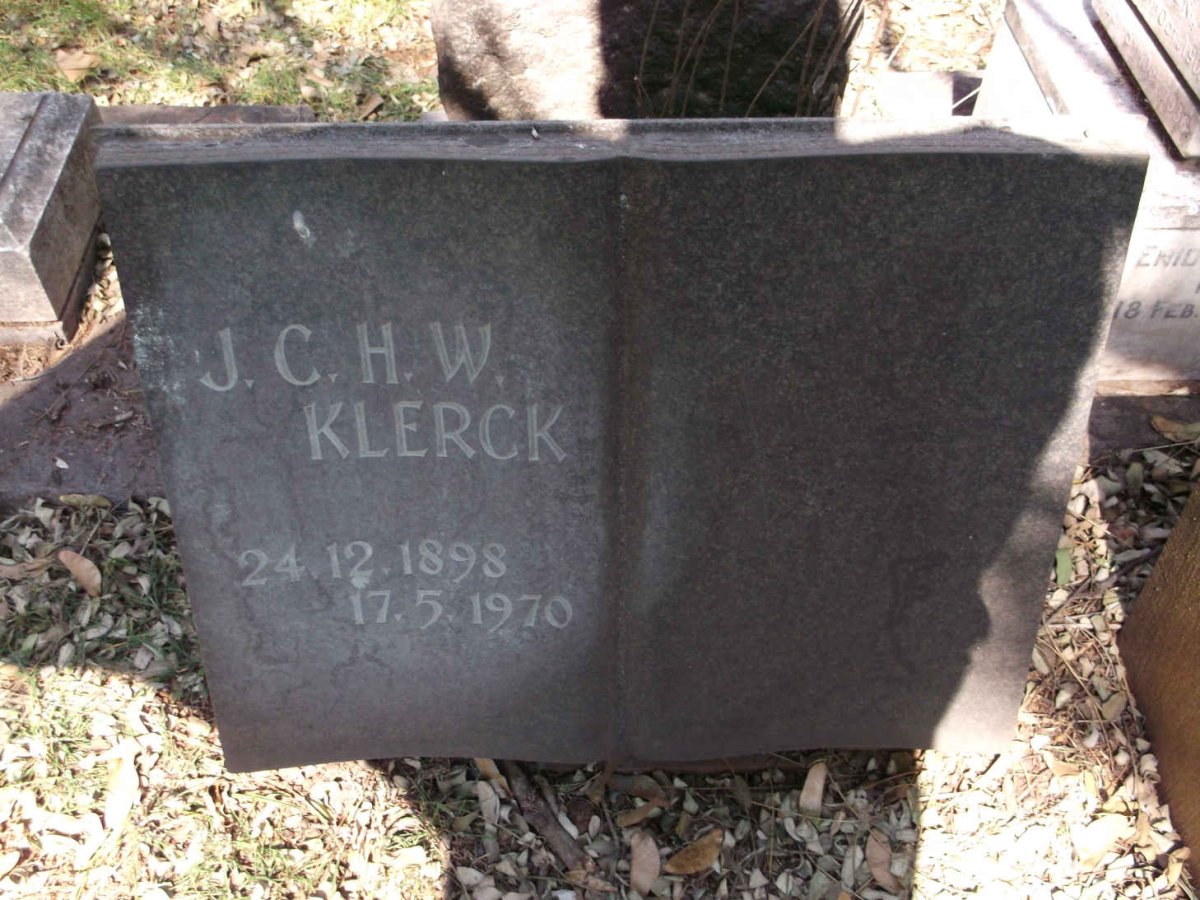 KLERCK J.C.H.W. 1898-1970