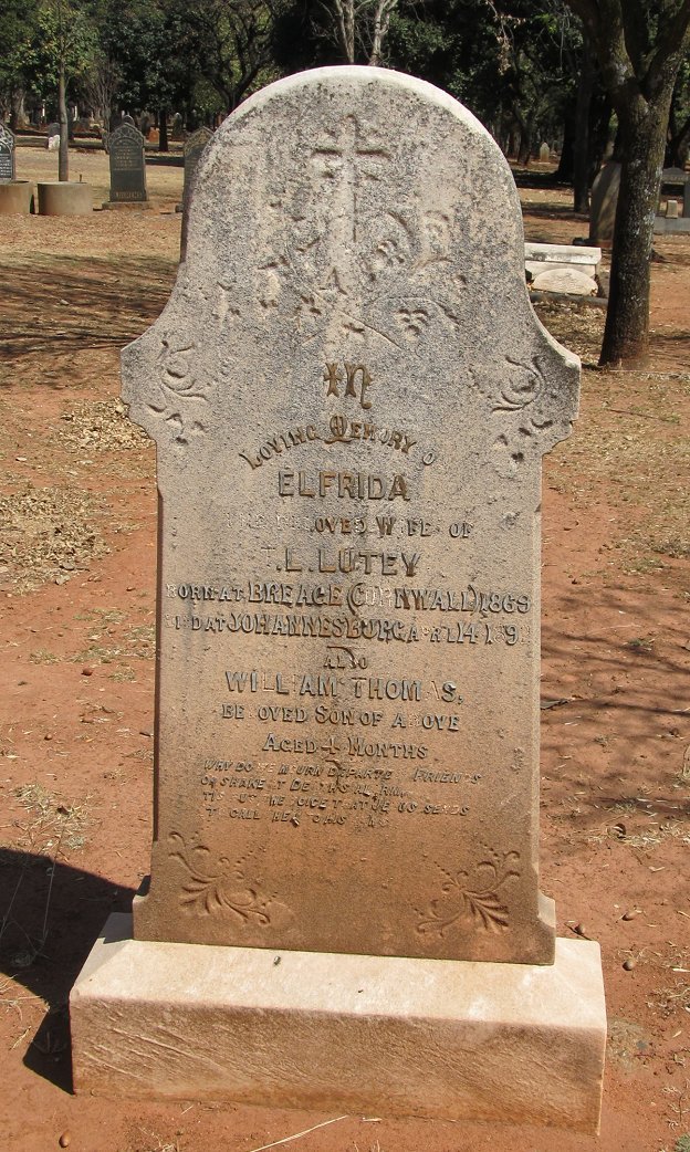 LUTEY Elfrida 1869-1892 :: LUTEY William Thomas